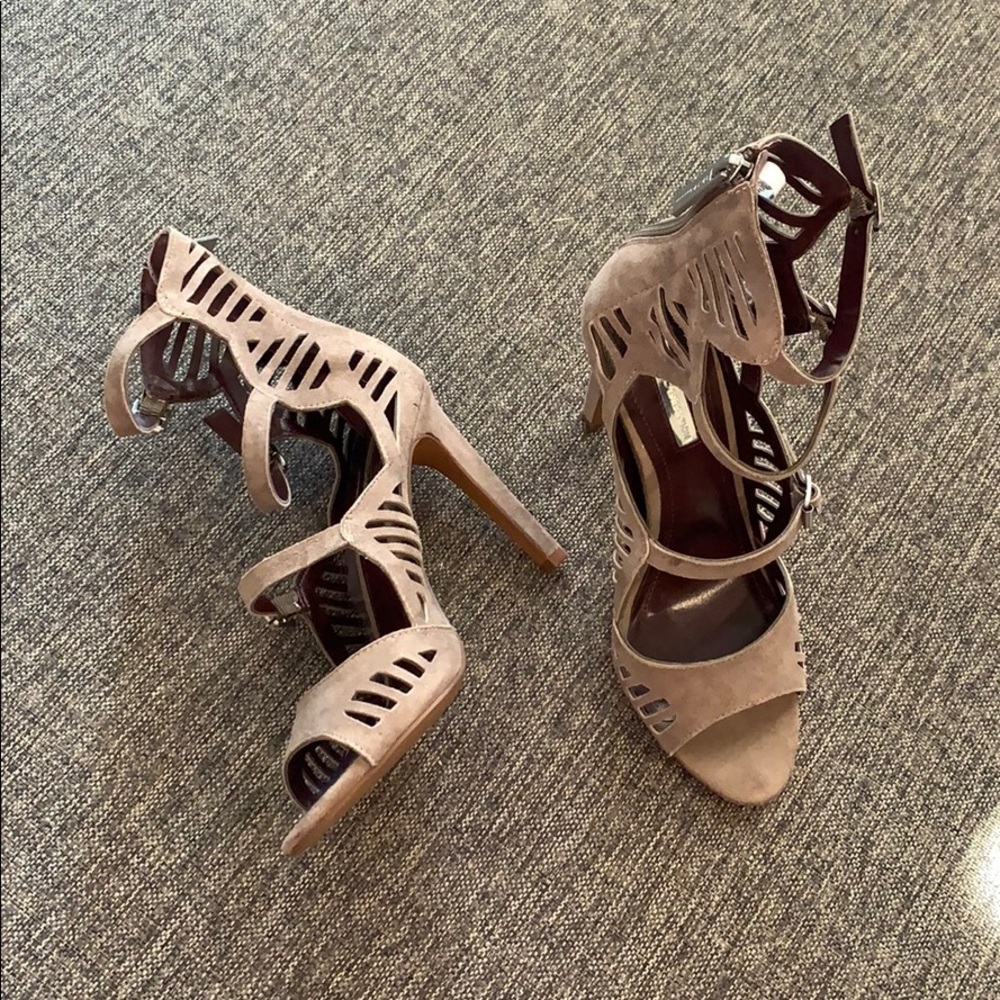 🟢 BCBGENERATION heels Sandals Shoes Straps Taupe